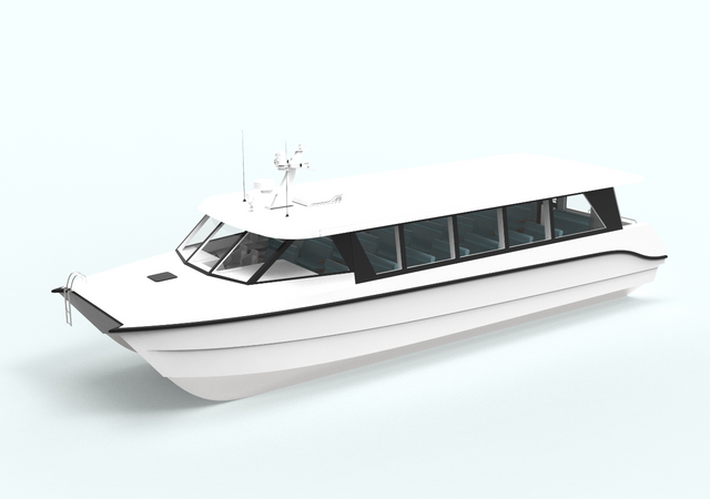 Kapal Layar Aluminium 16m Memancing Mewah Catamaran Bot Kapal Penumpang Dengan Motor