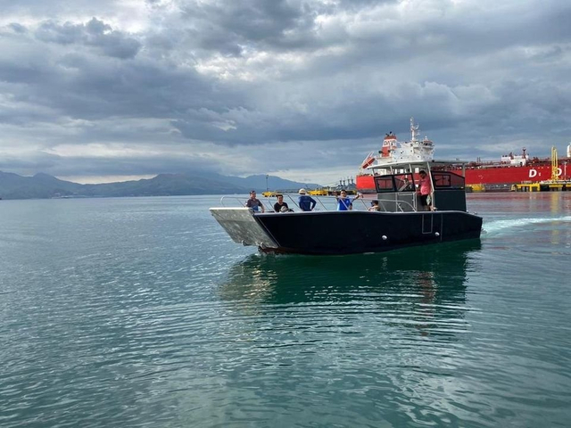 Bot Laju Kerja Kraf Pendaratan Aluminium Kimpalan Penuh 10m