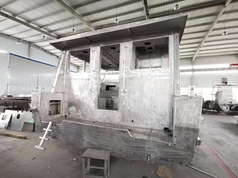 Penyesuaian Tahap Tinggi Bot Kerja LCT Dikimpal Aluminium Mewah 11m 36 kaki dengan Sijil CE
