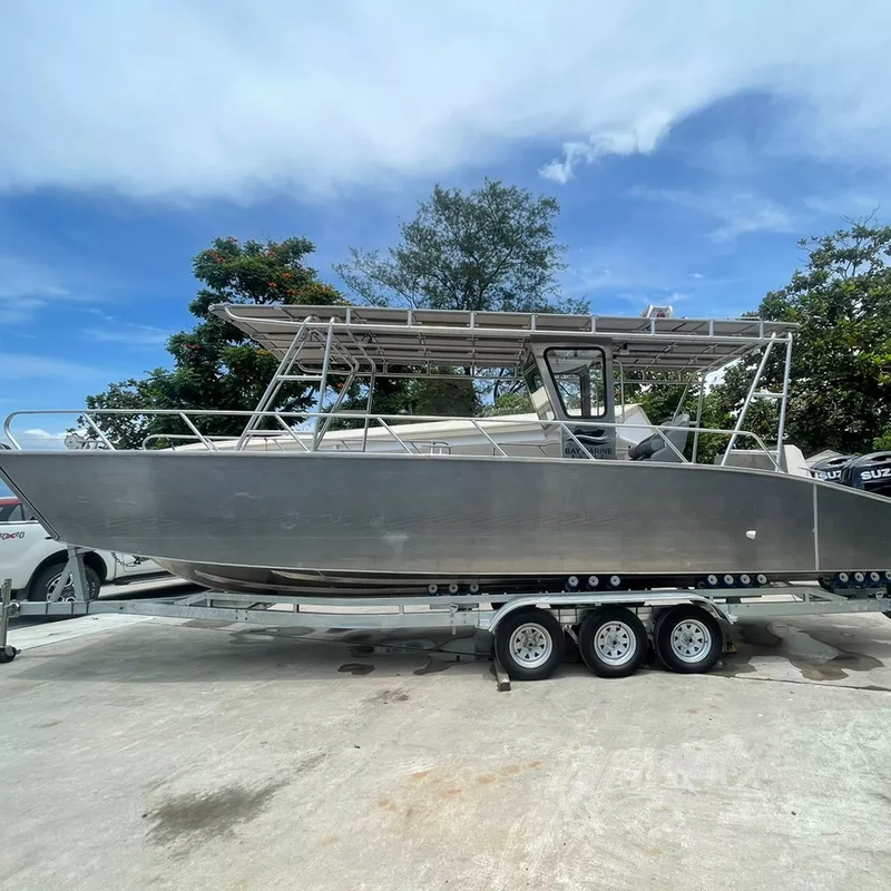 Bot Kargo Aluminium Kraf Pendaratan 26 Kaki Dua enjin 300 hp boleh dipasang Kraf Pendaratan Aluminium 7.9 Meter Bot Kargo Aluminium Kraf Pendaratan untuk Dijual