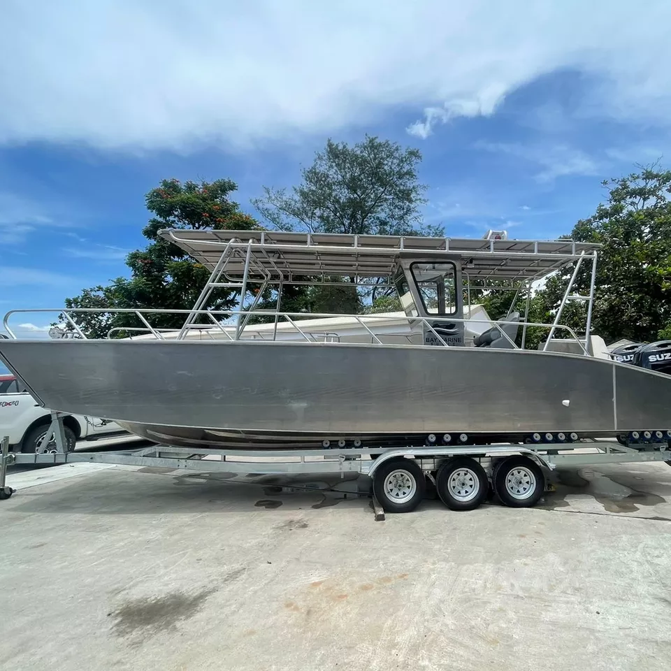 Bot Kargo Aluminium Kraf Pendaratan 26 Kaki Dua enjin 300 hp boleh dipasang Kraf Pendaratan Aluminium 7.9 Meter Bot Kargo Aluminium Kraf Pendaratan untuk Dijual