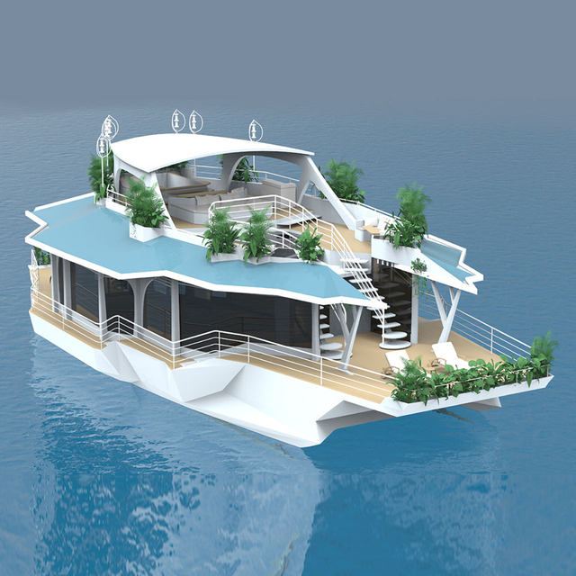Catamaran Hull dan single hull Sea Villa Boat