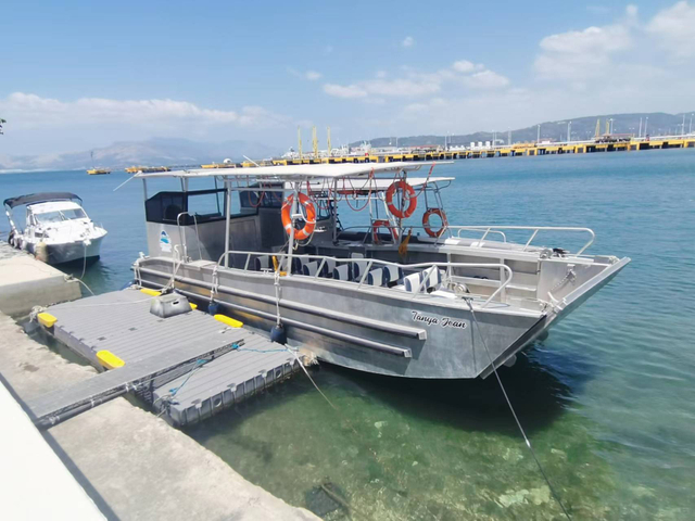 Bot Kapal Kargo Penumpang Kraf Pendaratan Aluminium 10 Meter