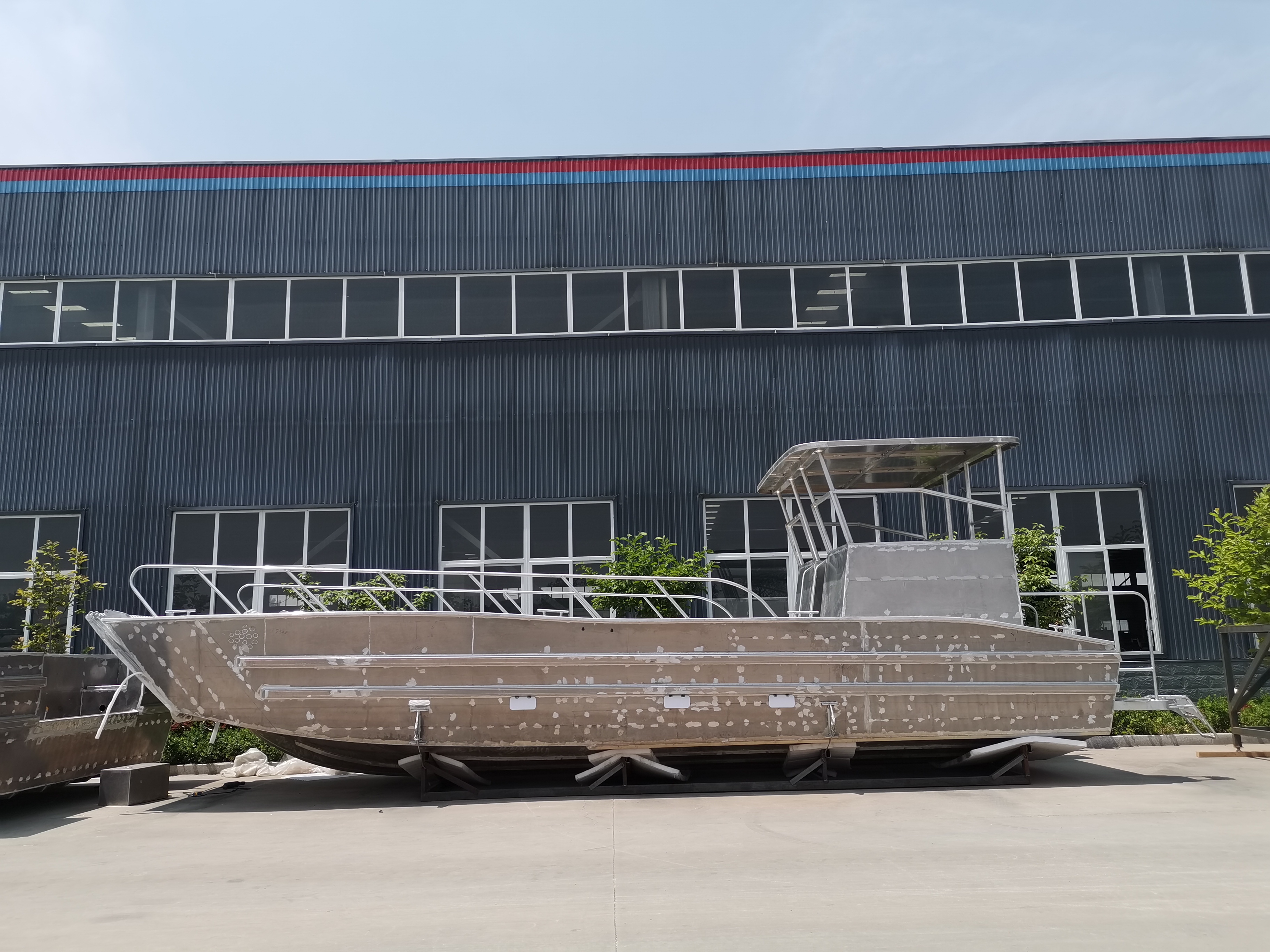 Bot Laju Kerja Kraf Pendaratan Aluminium Kimpalan Penuh 10m