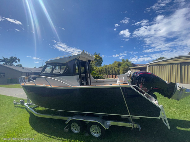 25 kaki 7.5m V Badan Kapal Sangkut Dikimpal Penuh Motor Kabin Cuddy Bot Memancing Aluminium